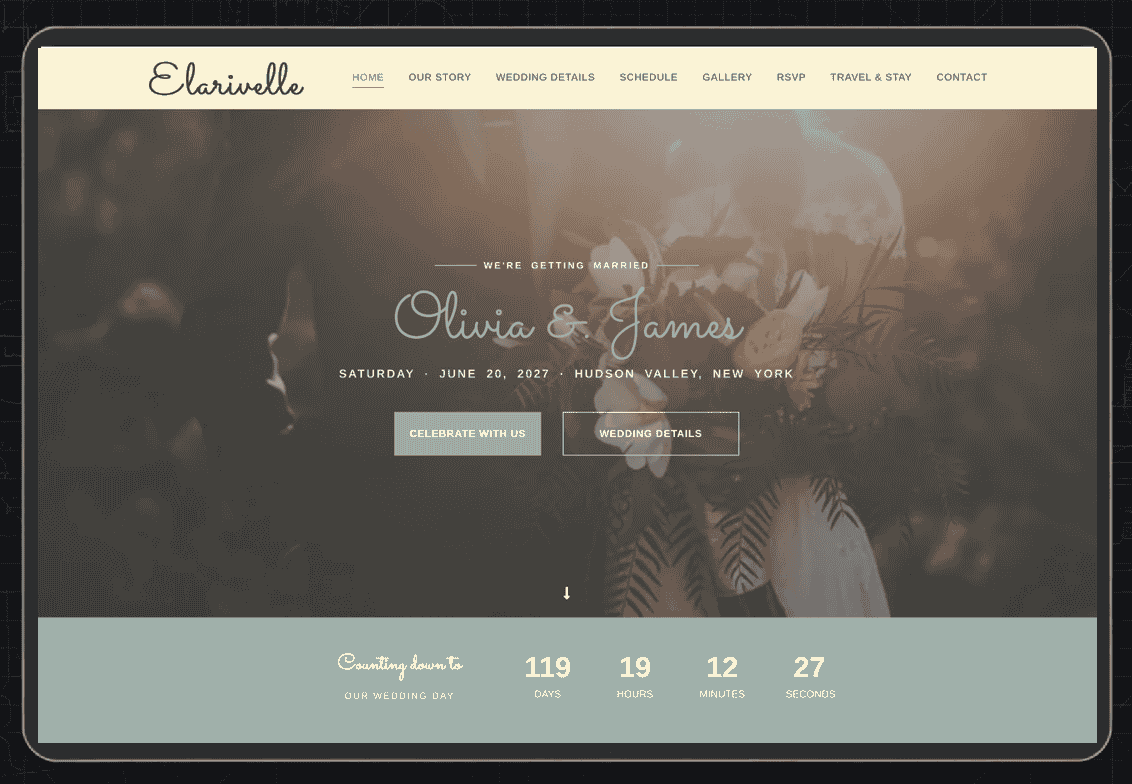 Elarivelle Wedding Template